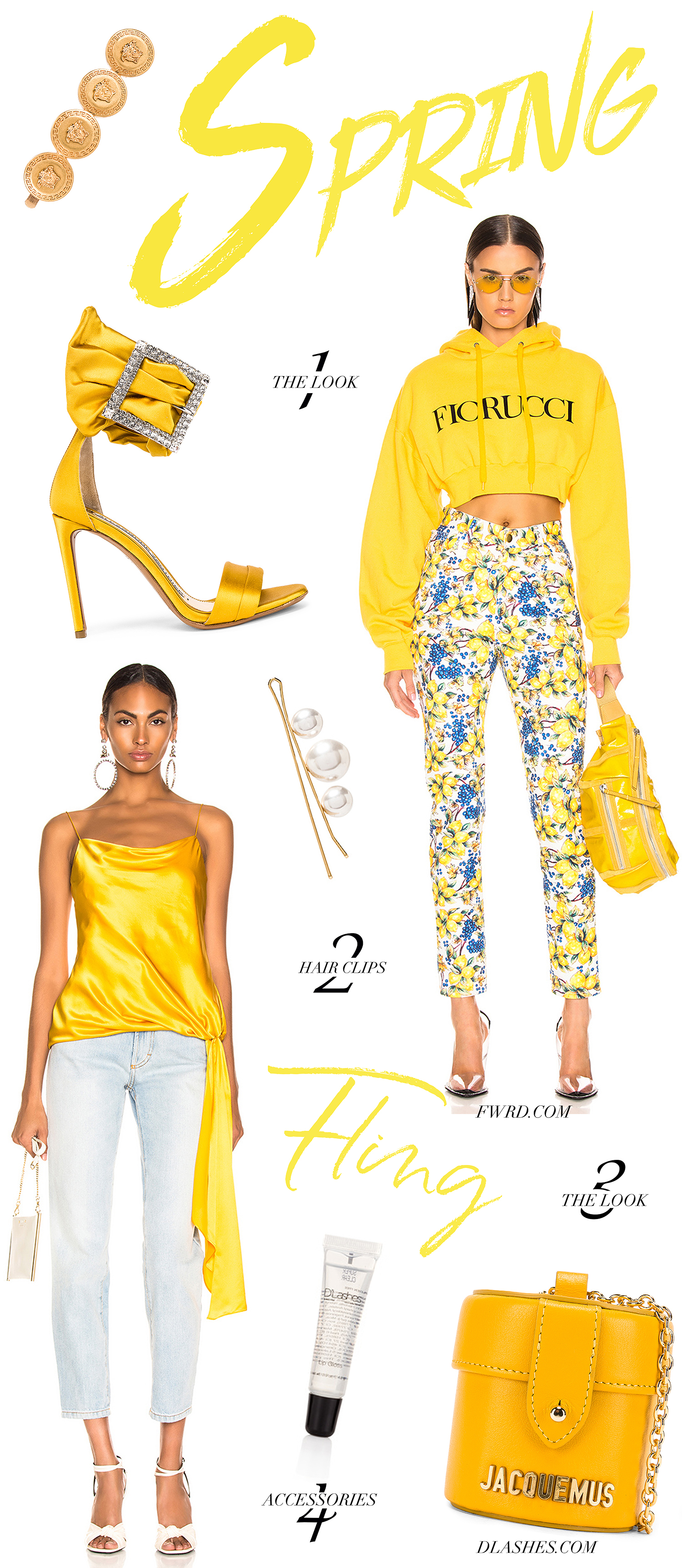 Spring Looks Yellow Floral Trend